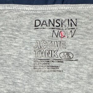 Danskin Now Light Heather Gray Active Tank Top